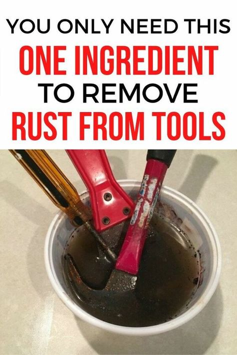 Cleaning Rusty Tools, Rusty Tools, Diy Wax Melts, Remove Rust, How To Clean Rust, Diy Wax, Rust Removers, How Do You Clean, Astuces Diy