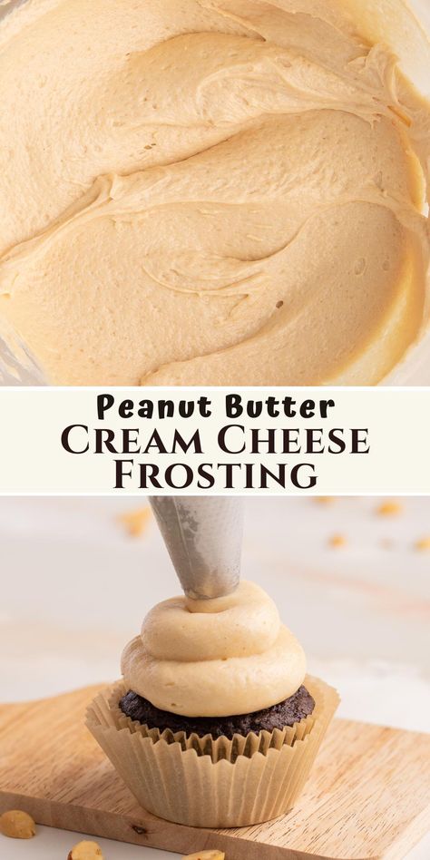 Easy Peanut Butter Frosting, Peanut Butter Frosting Easy, Peanut Butter Cream Cheese Frosting, Butter Frosting Recipe, Peanut Butter Frosting Recipe, Frosting Ideas, Peanut Butter Icing, Butter Cream Cheese Frosting, Icing Recipes