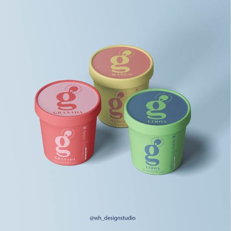 Gelato Branding, Gelato Packaging, Gelato Design, Gelato Brands, Ice Cream Business, Ice Cream Packaging, Baked Alaska, Ice Cream Brands, Dessert Packaging