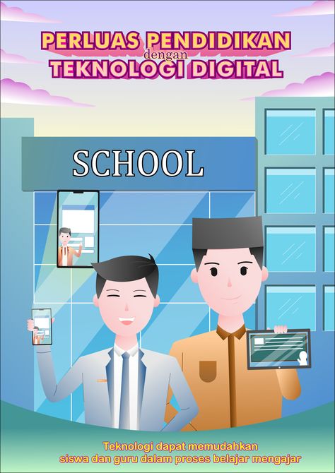 Poster Digital " PERLUAS PENDIDIKAN DENGAN TEKNOLOGI DIGITAL ". Teknologi dapat memudahkan atau membantu siswa dan guru dalam proses belajar mengajar Poster Teknologi Digital, Poster Teknologi, Canvas, Quick Saves, Design