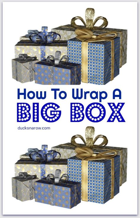 How To Gift Wrap Big Box #tips #tipsandtricks #giftwrap #giftwrapping #birthdaygifts #babyshowergifts #babygifts How To Wrap A Big Box Gift, Wrapping Gifts Ideas Creative, Wrapping Gifts Ideas, Professional Gift Ideas, Creative Corporate Gifts, Corporate Branded Gifts, Big Gift Boxes, Surprise Baby Shower, Creative Wrapping