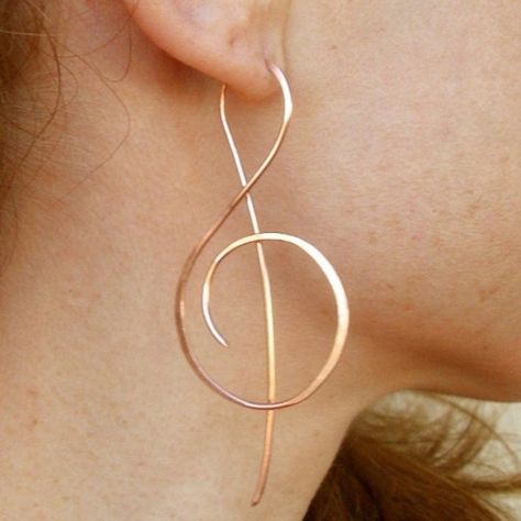 Music Symbol, Minimalist Music, Small Stud Earrings, Classic Earrings, Anniversary Jewelry, Treble Clef, Small Earrings Studs, Music Note, Handcrafted Earrings