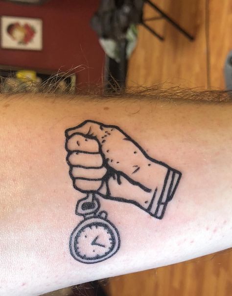 Borrowed Time by Scott at Double Eagle in Sonora CA #tattoos #tattoo #beauty Borrowed Time Tattoo, Borrowed Time, Trending Tattoos, Prison Tattoos, Double Eagle, C Tattoo, R Tattoo, Time Tattoos, Best Artist