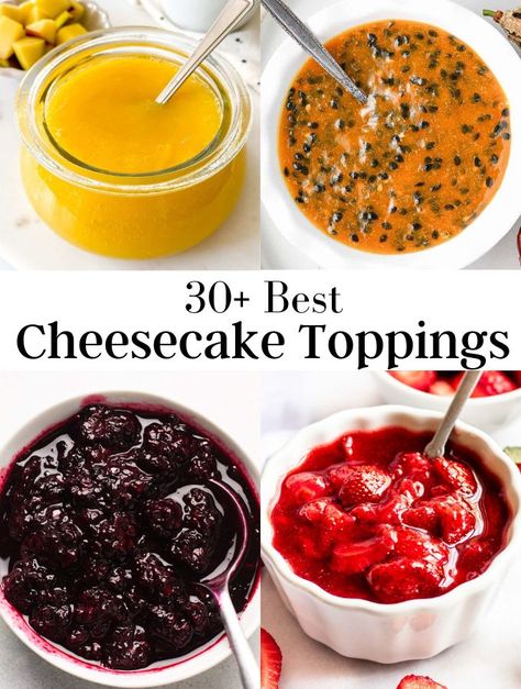 Compote Recipe, Cheesecake Toppings, Strawberry Compote, Fruit Sauce, Homemade Cheesecake, Berry Cheesecake, Boozy Desserts, Blueberry Sauce, Fruit Toppings