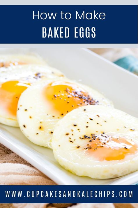 Oven Over Easy Eggs, How To Make Eggs In The Oven, Egg In The Oven, Make Eggs In Oven, Meal Prep Breakfast Ideas Healthy Eggs, Eggs In The Oven Recipes, Baked Over Easy Eggs, Baking Eggs In Silicone Mold, Sunny Side Up Eggs In Oven