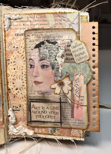 Scrappy Musings: A Junk Journal Junk Journal Ideas Inspiration, Snippets For Junk Journals, Masterboard Junk Journal, Junk Journal Using Old Books, Junk Journal Using Magazines, Tim Holtz Fabric, Steampunk Junk Journal Pages, Finnabair Art, Art Therapy Projects