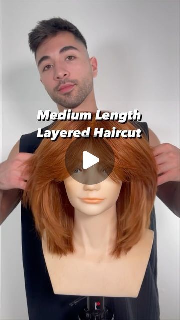 Stepped Haircut Medium Hair, 70 Layered Hair, Layered Hair Tutorial Cut, How To Layer Hair Step By Step, Medium Length Haircut Tutorial, Med Length Layered Haircuts, How To Add Layers To Your Own Hair, How To Layer Your Own Hair Step By Step, Hair Cuts Tutorial Step By Step