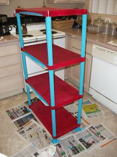 Cultivating Ordinary Courage: Re-Purposing Ugly Plastic Plastic Shelving Units, Craft Room Organization Diy, Recycled Decor, Utility Shelves, Plastic Shelves, Organization Diy, Shelving Units, Craft Room Organization, Diy Shelves