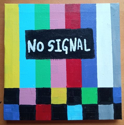 No Signal Painting, No Signal, Art Journal Inspiration, Easy Paintings, Journal Inspiration, Sign Design, Art Journal, Something To Do, Drawings