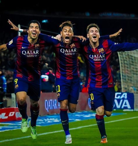 The Best Trio, Fc Barcelona Players, Handsome Football Players, Lionel Messi Fc Barcelona, Barcelona Team, Barcelona Players, Messi Photos, Neymar Football, Football Players Images