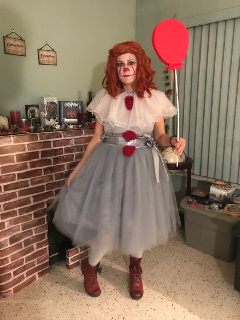 Halloween 2020 costume, bought the wig and small childs tutu for the collar. Everything else I already had. It Pennywise, Halloween 2020, Wigs, Collar, Halloween