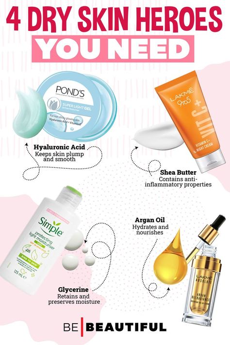 Moisturiser for dry skin Dry Skin Care Tips, Skin Care Routine For Dry Skin, Best Products For Dry Skin, Dry Skin Products, Face Serum For Dry Skin, Best Moisturizer For Dry Skin, Moisturiser For Dry Skin, Skin Glow Tips, Skin Care For Dry Skin