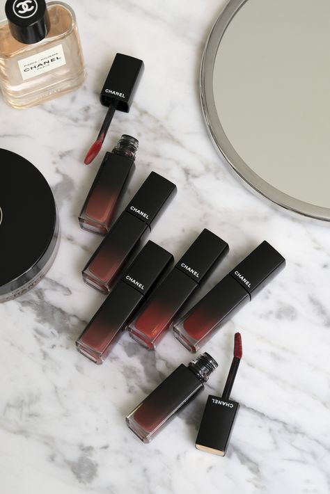 Chanel Rouge Allure Laque new shades fall 2021 Channel Lipstick, Dr Claims, Penyimpanan Makeup, Girls Vibes, Chanel Lip, Makeup Packaging, Product Shooting, Tan Skin Tone, Chanel Lipstick