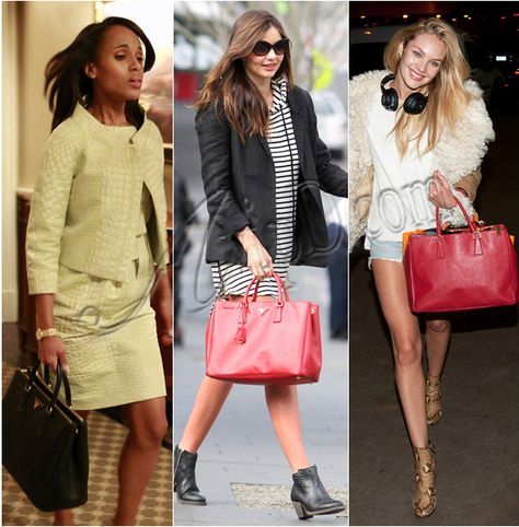 AvipD.com: Celebrities with Prada Prada Saffiano Bag Outfit, Prada Saffiano Bag, Prada Bag Saffiano, Prada Outlet, Celebrity Bags, Bag Outfit, Kerry Washington, Prada Saffiano, Fashion Sites