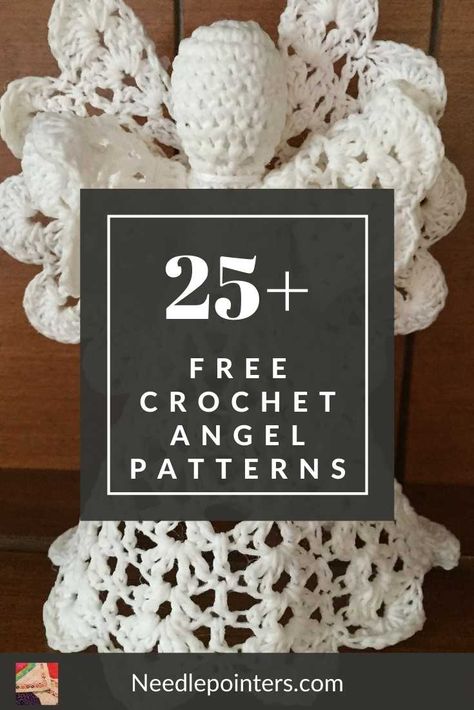 Get inspired with these 25+ FREE Patterns for crochet angels. Find a wonderful tree topper, ornament, centerpiece or bookmark to crochet. Christmas Crochet Patterns Free Angels, Crochet Thread Angels Free Pattern, Free Crochet Angel Ornament Patterns, Crochet Angel Ornament Pattern, Free Crochet Angel Patterns In English, Crochet Christmas Tree Topper Pattern, Crochet Angel Tree Topper, Crochet Angel Pattern Free English, Crochet Angel Tree Topper Free Pattern