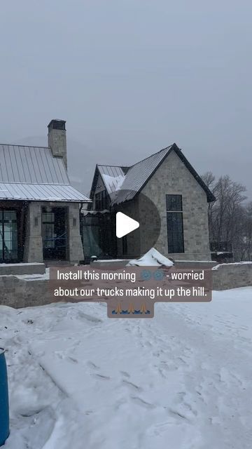 Becki Owens on Instagram: "Our #threefallsproject showing off today in the ❄️❄️❄️ - install day in this amazing weather! 🤣 #utah #snowday   Arch @stevetiek  Build @splitrockcustomhomes and @grovehomesutah" Caleb Hearn, Becki Owens Design, Becki Owens, Fall Projects, March 4, Snow Day, Utah, Arch, This Is Us