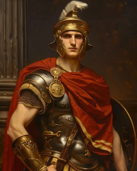 Classic Artia (@classic_artia) • Instagram photos and videos Roman General Art, Roman Soldier Art, Roman Paintings, Roman Knight, Mens Pictures, Roman Kings, Roman Painting, Roman Soldier, World Mythology