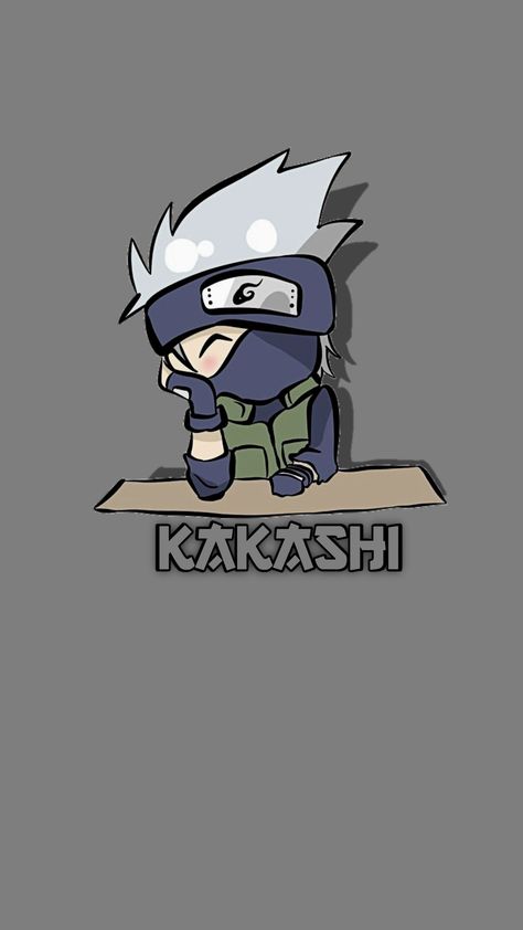 Wallpaper Kakashi Hatake Wallpapers, Chibi Naruto Characters, Kakashi Fanart, Kakashi Wallpaper, Mikey Kun, Naruto And Shikamaru, Naruto Facts, Kakashi Sharingan, Rock Lee Naruto