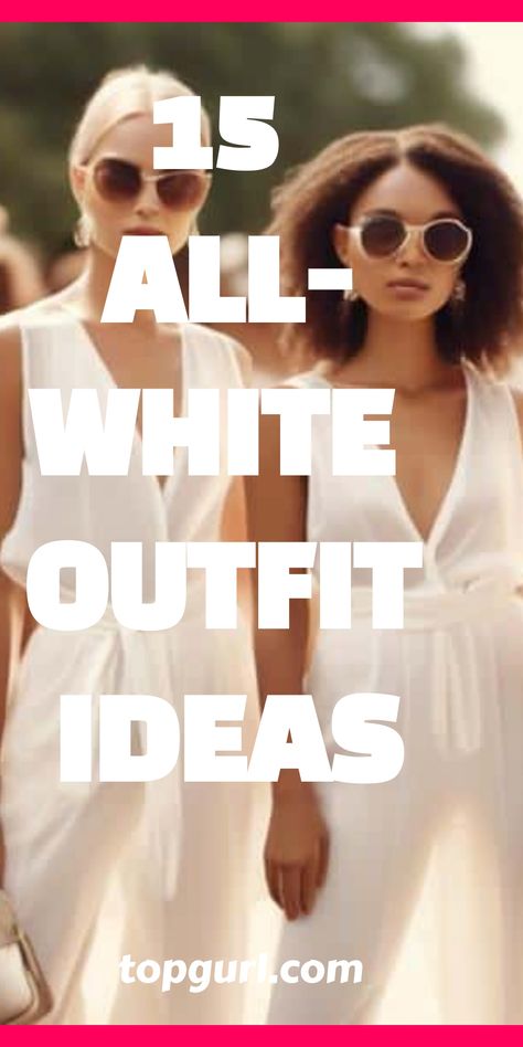 Discover the elegance of all-white outfits and how to elevate them with simple styling tips, perfect for any occasion—read on for inspiration. All White Nye Outfit, White Yacht Outfit, What To Wear To A White Party, All White Pool Party Outfit, White Cruise Outfits, All White Yacht Party Outfit, White Party Outfits Women, White Theme Party Outfit, Yacht Outfit Women