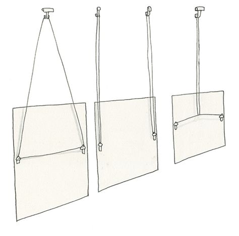 Three different ways to hang art from picture rail molding: page 82 of How to Hang a Picture. Tumblr, Tumblr Bedroom, Apartment Wall Decor, Diy Tumblr, Trendy Apartment, Picture Rail, Gallery Wall Inspiration, Apartment Bedroom Decor, Bedroom Pictures