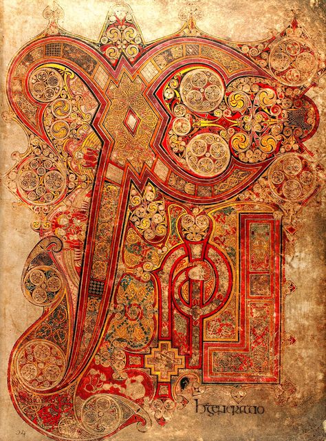 Intro to Western Art History Quiz 2 R Edition flashcards | Quizlet (Page from the Book Of Kells) Trinity College Library, The Book Of Kells, Chi Rho, Book Of Kells, Irish Art, Medieval Manuscript, Illuminated Letters, Celtic Art, Paul Klee