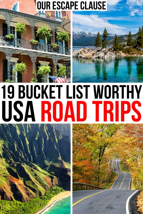 , Travel Usa Roadtrip, Weekend Roadtrip Ideas, Us Roadtrip Route, American Road Trip Routes, Best Us Road Trip Routes, Best Us Road Trips, Road Trips For Senior Citizens, Central Us Road Trip, Best Fall Road Trips