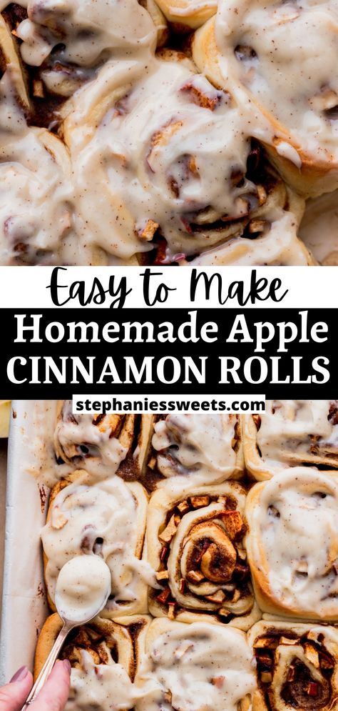 Apple Cinnamon Sweet Rolls, Baked Apple Cinnamon Rolls, Fresh Apple Cinnamon Rolls, Apple Cinnamon Roll Recipe, Apple Cinnamon Rolls Easy, Apple Cinnamon Bagels, Apple Butter Cinnamon Rolls, Apple Cinnamon Rolls Homemade, Apple Fritter Cinnamon Roll