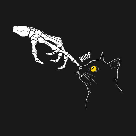 Spooky Boop - Cat - T-Shirt | TeePublic Spooky Apple Watch Background, Spooky Cat Drawing, Spooky Widgets, Boop Cat, Halloween Widget, Grey Witch, Spooky Cats, Drawing Space, Beautiful Butterfly Photography