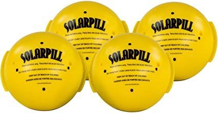 Aquapill Solar Pill Liquid Solar Blanket 12,000 gallons Pools(Various Pack Sizes) - 4 Solar Pool Cover, Solar Cover, Pool Chemicals, Heated Blanket, Solar Heating, Pool Maintenance, Pool Supplies, Blanket Cover, Pool Cover