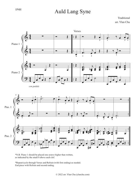 Auld Lang Syne Easy Piano Duet Sheet Music (5-finger easy piano and intermediate piano parts) / #sheetmusic #auldlangsyne #music #piano #pianoteacher #pianoduet #duet #musicresources Piano Duet, Hand Positions, Piano Parts, Music Teaching Resources, Auld Lang Syne, Classical Piano, Music Teaching, Music Piano, Piano Teaching