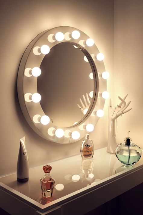 vanity mirror Modern Mirror Design, Hollywood Makeup Mirror, Bathroom Mirror Design, Hollywood Vanity Mirror, Boho Mirror, Wedding Mirror, Hollywood Mirror, Makeup Room Decor, Illuminated Mirrors