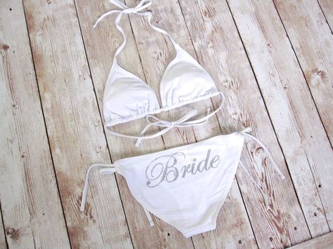 Bride Bikini Top & Bottom Swimwear Honeymoon Swimsuit. Bride Wedding Gift. Wifey. Bachelorette Party, Wedding Gift, Destination Wedding on Etsy, $34.00 Bachelorette Swimwear, Wedding Swimsuit, Honeymoon Swimsuit, Bride Wedding Gift, Bride Top, Cruise Wedding, Wedding Gifts For Bride, Etsy Wedding, Mexico Wedding