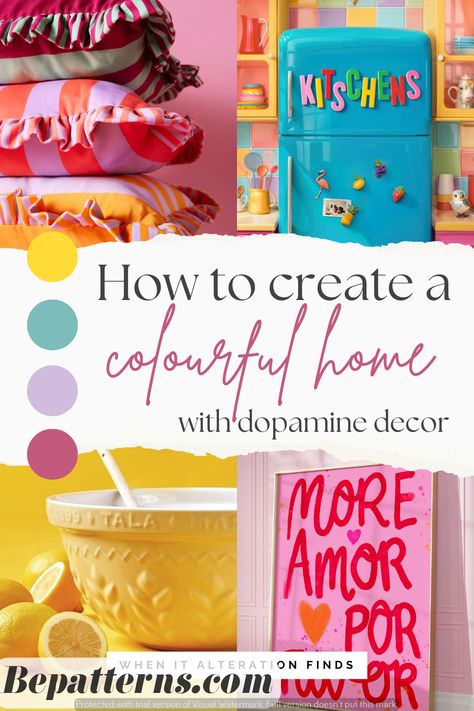 Home Decoration Accessories | Beginner-Friendly Tips Bright Color Decor Living Room, Colourful Accessories Home, Joyful Home Decor, Dopamine House Decor, Fun Colorful Home Decor, Dopamine Home Decor, Colour In Living Room, Fun Home Decor Ideas, Dopamine Decor Office