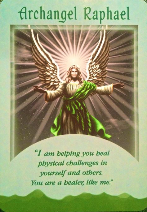 pictures of healing angels | ... deck, by Doreen Virtue, Ph.D: Archangel Raphael ~ Angel Of Healing Angel Protector, Raphael Angel, Angel Therapy, Archangel Prayers, Angel Readings, Free Angel, Angel Card, Healing Angels, Angel Signs