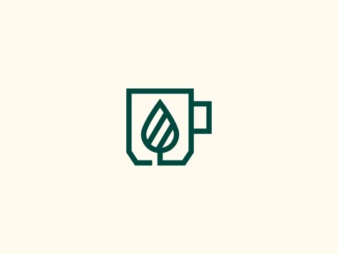 Tea and Mug Logo Design by Al-Ghaniy on Dribbble Tea Logo Design Ideas, Mug Logo Design, Tea Shop Logo, Pizza Logo Design, Coffee Template, Mug Logo, Green Morning, Fresh Background, Mug Food