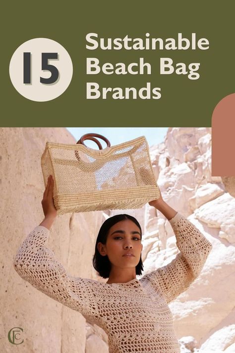 Sustainable Bags, Woven Beach Bags, Stylish Travel Bag, Eco Brand, Sustainable Brands, Easy Fashion, Sustainable Bag, Bag Designs, Slow Fashion Movement