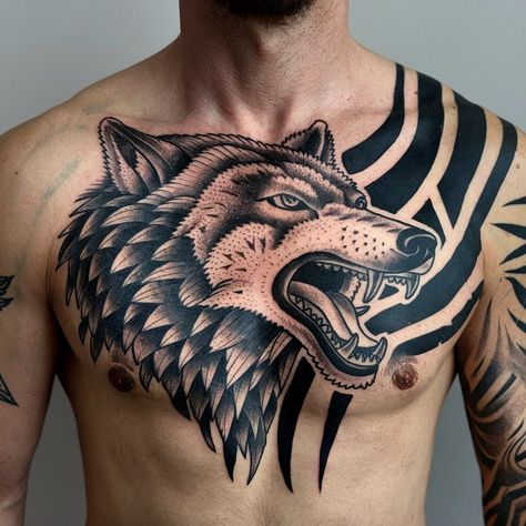 Chest Neck Tattoo, Neck Tattoo, Body Art, Tattoos