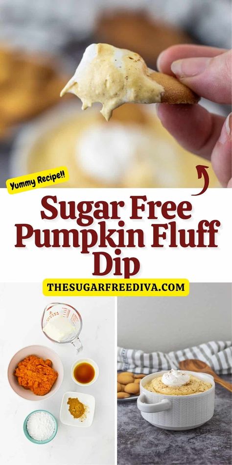 Pumpkin Cream Cheese Dip, Fluff Dip, Pumpkin Fluff Dip, Sugar Free Desserts Easy, Pumpkin Fluff, Pumpkin Snack, Sugar Free Jam, Dairy Free Pumpkin, Sliced Apples