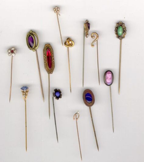 Collection of thirteen antique Victorian stick pins Chudidhar Neck Designs, Pins And Brooches, Victorian Pattern, Price Guide, Stick Pins, Pin Jewelry, Top Drawer, Girly Jewelry, Gems Jewelry