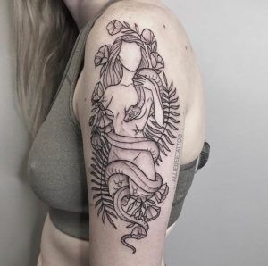 50+ Amazing Adam and Eve Tattoo Designs and Ideas – Body Art Guru Woman And Snake Tattoo, Garden Of Eden Tattoo, Birth Of Venus Tattoo, Eve Tattoo, Botanisches Tattoo, Botanical Tattoo Design, Tattoo Diy, Snake Tattoos, Serpent Tattoo