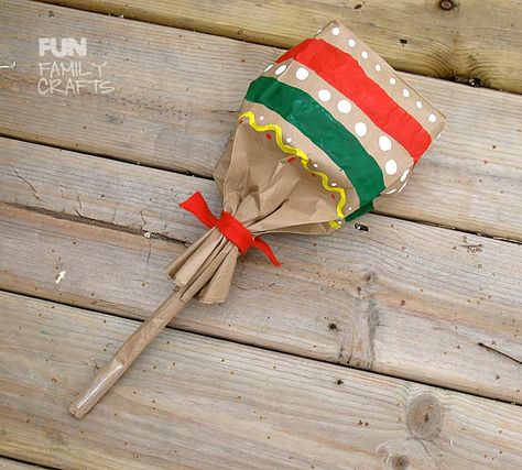 Paper Bag Craft Ideas, Bag Craft Ideas, Maracas Craft, Make Paper Bag, Mexico Crafts, Mexico Country, Monkey Crafts, Homemade Books, Paper Bag Crafts