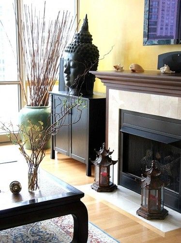 Living Room, Chinese Living Room, Asian Decor, Living Room Decor Ideas, Room Decor Ideas, Living Room Decor, Decor Ideas, Fireplace, Room Decor