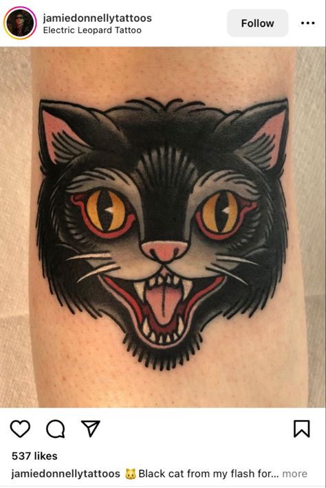 Traditional Alligator Tattoo Flash, Black Cat Traditional Tattoo, Traditional Black Cat Tattoo, Alligator Tattoo, Black Cat Tattoo, Black Cat Tattoos, Tattoo Traditional, Cat Tattoo Designs, Vintage Tattoo