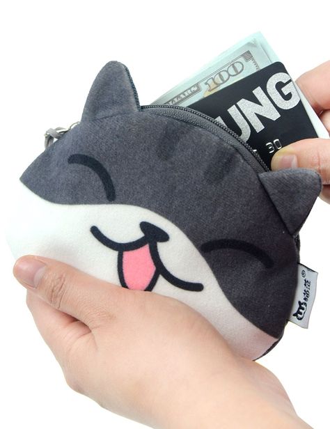 Cute Money Pouch, Money Purse Wallets, Cat Wallet, Cat Coin Purse, Cute Cat Face, Money Purse, Cats Case, Money Pouch, 1 Dollar