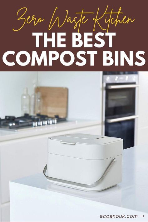 kitchen compost bin diy counter tops Compost Bin Kitchen Counter Tops, Kitchen Counter Compost Bin, Compost Bin Kitchen, Indoor Compost Bin, Compost Maker, Countertop Compost Bin, Indoor Compost, Best Compost Bin, Kitchen Compost