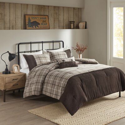 Cozy Lodge, Oversized Comforter, Weighted Comforter, Plaid Comforter, Cabin Aesthetic, Cabin Bedroom, Bedroom Stuff, Hocking Hills, King Duvet Cover Sets