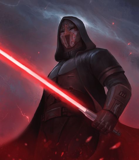 ArtStation - SWTOR Sith OC Masked & Unmasked, Nox Illustration Sith Lord Art, Sith Stalker, Swtor Sith, Sith Mask, Sith Oc, Sith Aesthetic, Sith Order, Sith Cosplay, Sith Empire