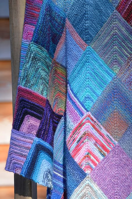 Sock Yarn Blanket, Knitted Squares, Squares Blanket, Knitting Squares, Knitted Blanket Squares, Blanket Squares, Knitting Blankets, Mitered Square, Knitting Blanket