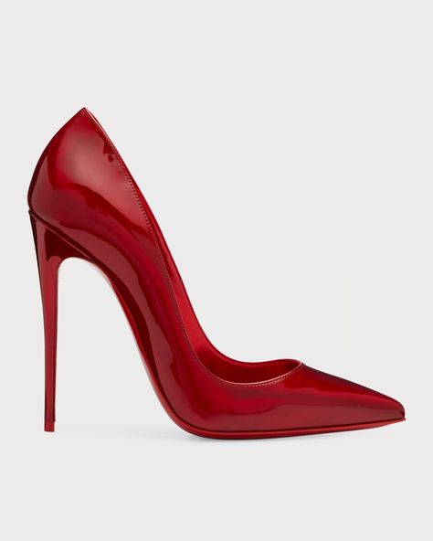 Shop or share your style of the product on ModeSens! Christian Louboutin "So Kate" patent calf leather platform pumps 4.75 in / 120 mm stiletto heel Pointed toe Slip-on style Signature Louboutin red leather outsole Made in Italy Red Heels Louboutin, Christian Louboutin Red Heels, Red Louboutin Heels, So Kate Louboutin, Denim Scarf, Christian Louboutin Kate 100, Heels Fancy, Red Pumps Heels, Red Stiletto Heels