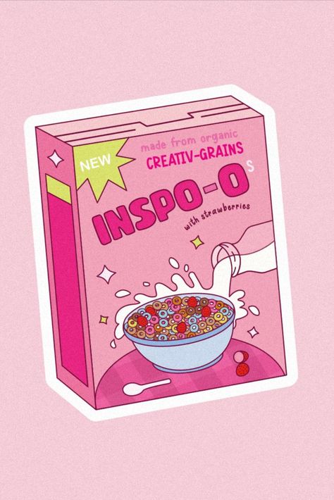 Cereal Cartoon Drawing, Cereal Box Aesthetic, Cereal Drawing Illustration, Cereal Packaging Design Ideas, Cereal Box Art, Aesthetic Cereal Box, Cute Cereal Box Design, Cereal Box Design Ideas, Cereal Box Drawing